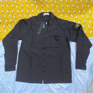 Stone Island Compass Patch On Black Jackett